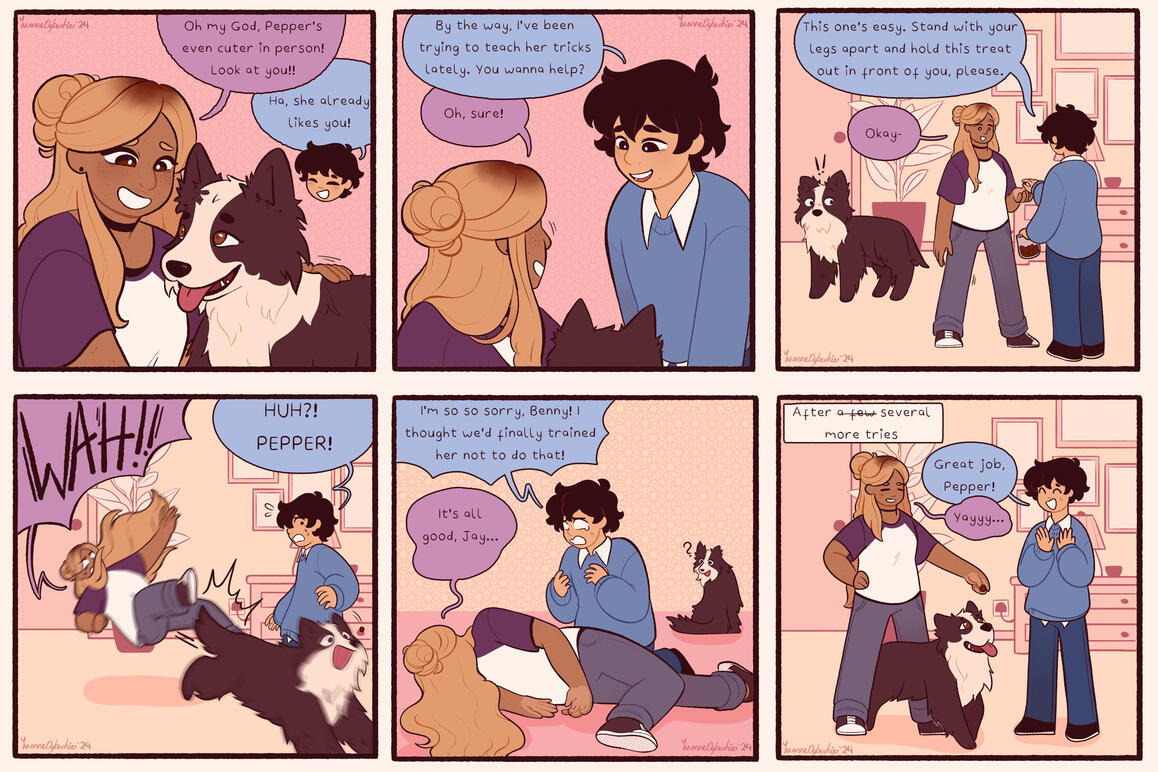 Short comic for Positively Woof