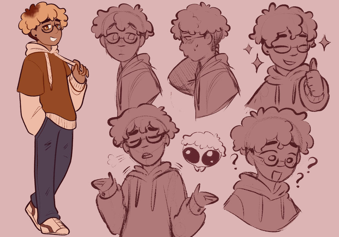 Damian Expression Sheet